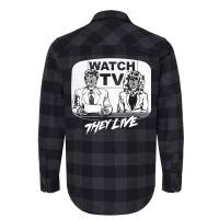 Watch Tv   They Live   Side Flannel Shirt | Artistshot