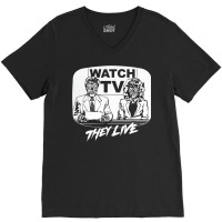 Watch Tv   They Live   Side V-neck Tee | Artistshot