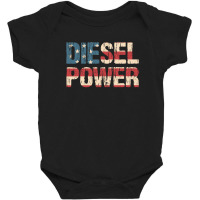 Diesel Power Flag | Truck Turbo Mechanic T-shirt Baby Bodysuit | Artistshot