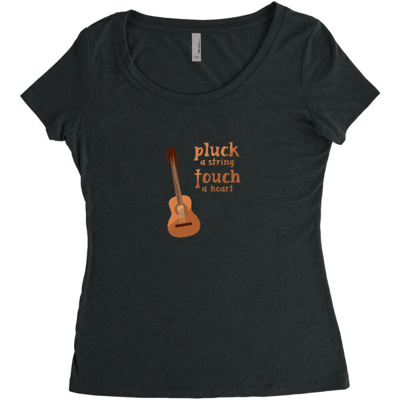 Pluck A String Women's Triblend Scoop T-shirt by AaronHalverson | Artistshot