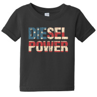 Diesel Power Flag | Truck Turbo Mechanic T-shirt Baby Tee | Artistshot