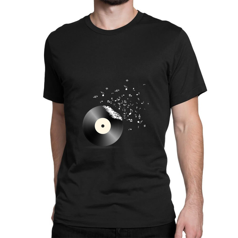 Vinyl Record - Music Notes Classic T-shirt by FranklinTepper1 | Artistshot