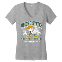 Usa Street Fighting   Video Game Women's V-neck T-shirt | Artistshot