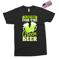 Artistshot Hot Trend Funny St Patricks Day Shirt   Here For Green Beer Exclusive T-shirt | Artistshot