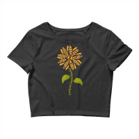 Dialysis Social Worker Renal Heart Sunflower T Shirt Crop Top | Artistshot