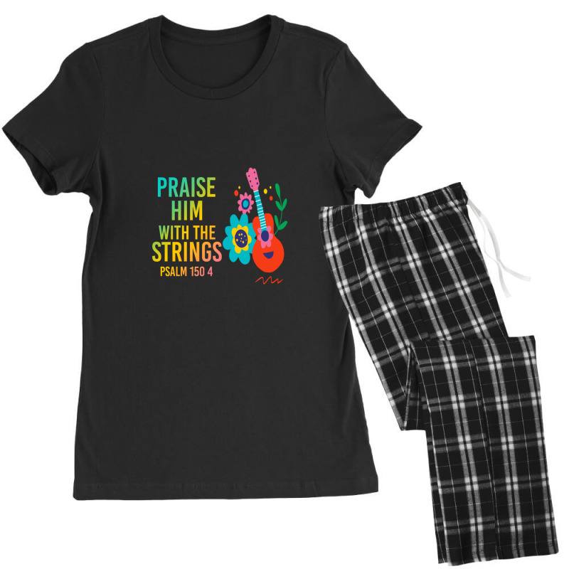 Praise Him With The Strings - Christian Gift Women's Pajamas Set by AaronHalverson | Artistshot