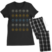 Latin Sator Square Sator Arepo Tenet Opera Rotas T Shirt Women's Pajamas Set | Artistshot