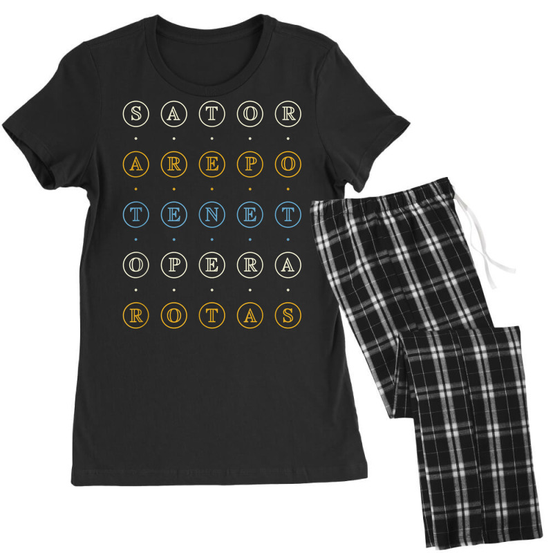 Latin Sator Square Sator Arepo Tenet Opera Rotas T Shirt Women's Pajamas Set by mal1o2poncio | Artistshot