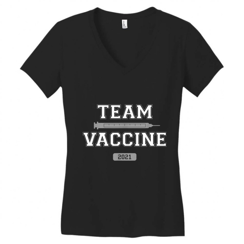 Team Vaccine Vaccinated Pro Vaccination 2021 Doctor Nurse T Shirt Women's V-Neck T-Shirt by mauthe | Artistshot