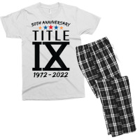 Title Ix 50th Anniversary U.s. Education Amendments Act 1972 T Shirt Men's T-shirt Pajama Set | Artistshot