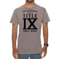 Title Ix 50th Anniversary U.s. Education Amendments Act 1972 T Shirt Vintage T-shirt | Artistshot