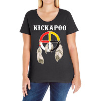 Kickapoo Tribe Nation Native Mexican Indian Medicine Wheel T Shirt Ladies Curvy T-shirt | Artistshot