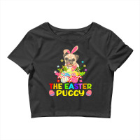 The Easter Puggy Funny Bunny Ears Pug Kids Gift Crop Top | Artistshot