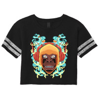 The Monkey Listens To Music Angry Ape Gorilla King Zoo Scorecard Crop Tee | Artistshot