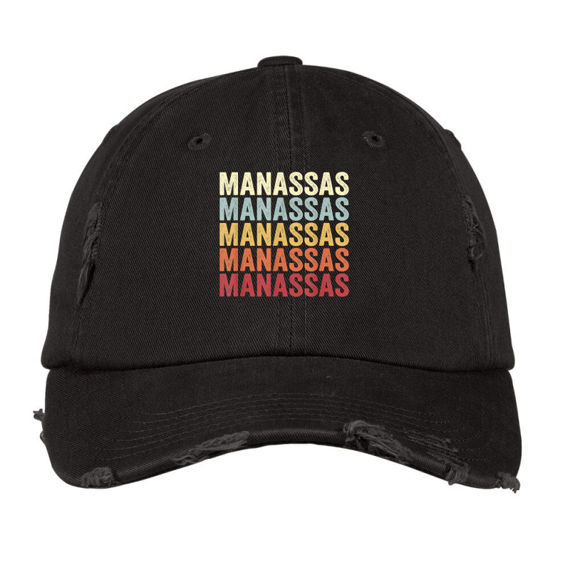 Manassas Virginia Manassas Va Retro Vintage Text T Shirt Vintage Cap by mal1o2poncio | Artistshot