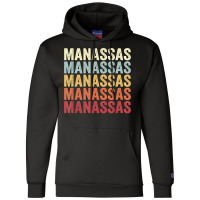 Manassas Virginia Manassas Va Retro Vintage Text T Shirt Champion Hoodie | Artistshot