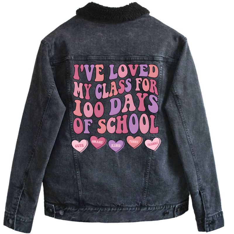 Artistshot Limited Edition Valentines Day For Teachers Teacher Gifts T Unisex Sherpa-lined Denim Jacket | Artistshot