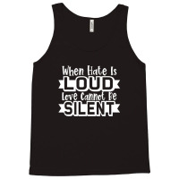 Religious Jesus Christian When Hate Is Loud Lord Tank Top | Artistshot