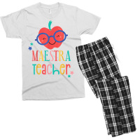 Cute Maestra Teacher T Shirt Men's T-shirt Pajama Set | Artistshot