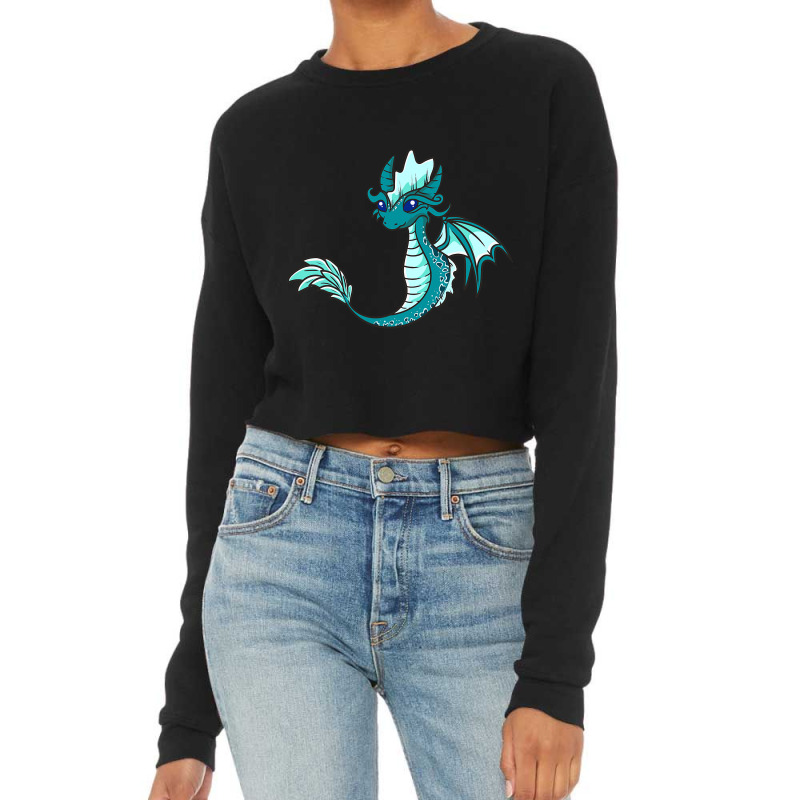 The Water Dragon Cute Kawaii Anime Japanese Cropped Sweater by AURRADILLARD | Artistshot