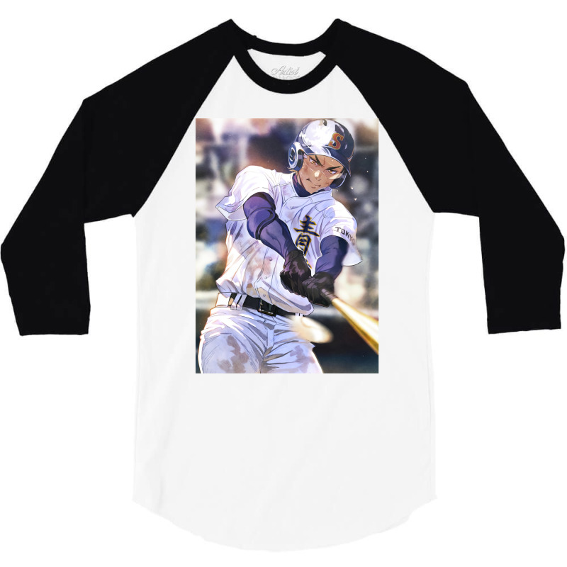 Diamond No Ace Miyuki Leader 3/4 Sleeve Shirt by nlnodagmanm | Artistshot