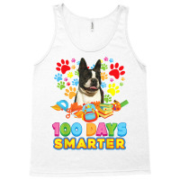 100 Days Smarter Boston Terrier Dog Paw Prints Heart 100th T Shirt Tank Top | Artistshot