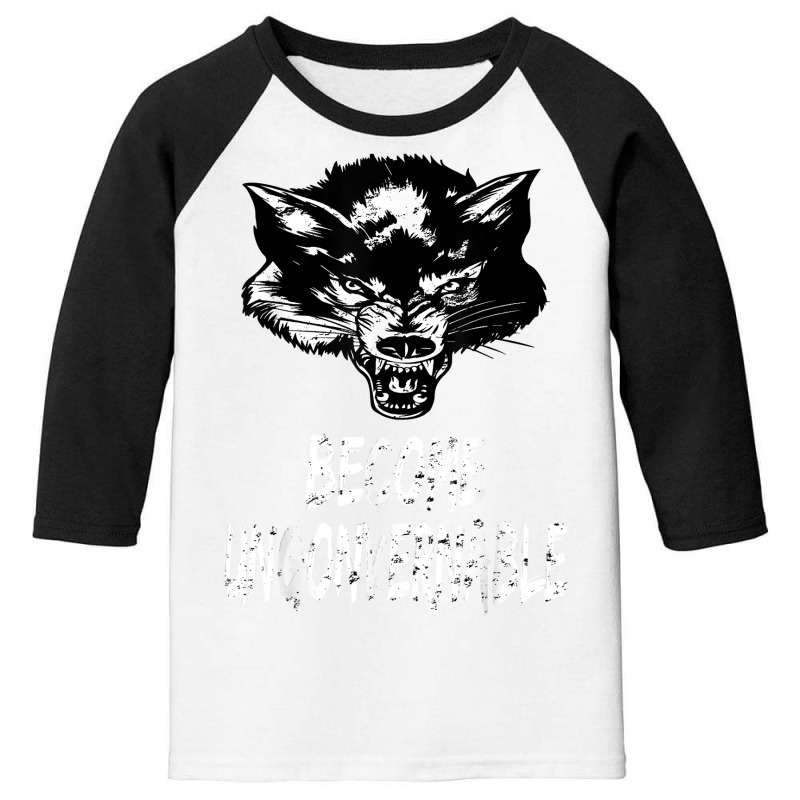 Become Ungovernable With Angry Wolf T Shirt Youth 3/4 Sleeve by delredske | Artistshot