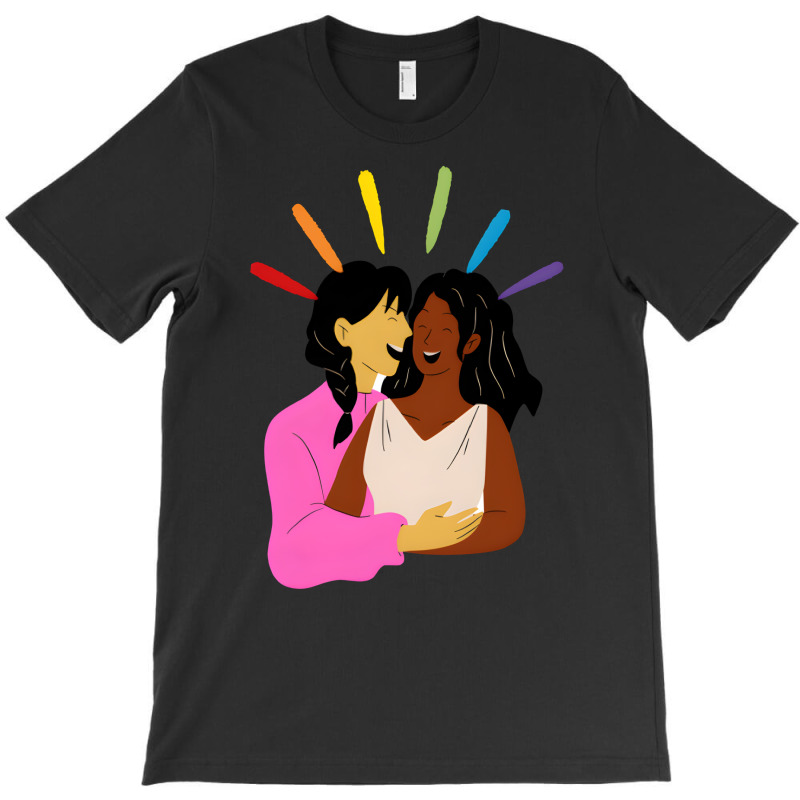 Artistshot Hot Trend Lesbian Love Bisexual Gay Pride Lesbian Lesbian C T-shirt | Artistshot