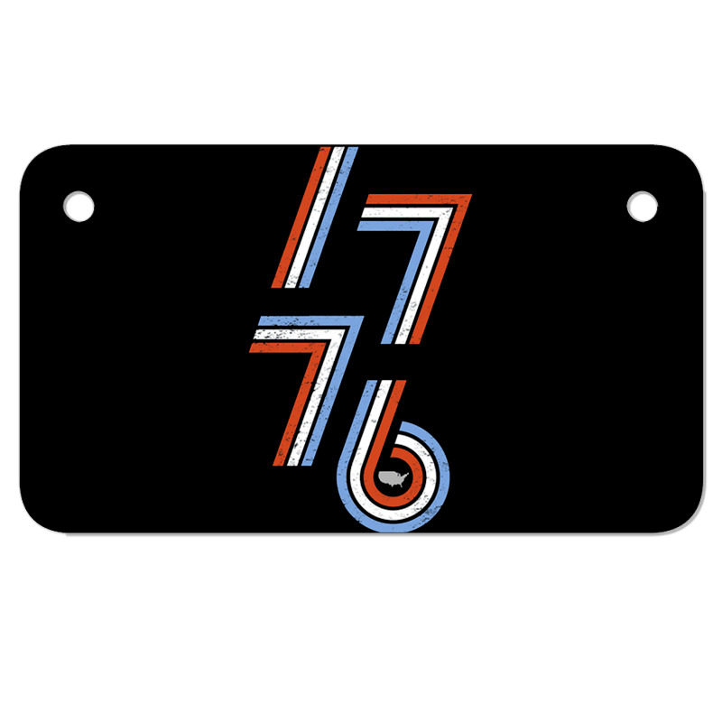 '76 Stripes Motorcycle License Plate | Artistshot