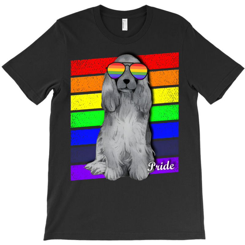 Artistshot Hot Trend Lgbt Brand Clothing Cocker Collection Colored Dog T-shirt | Artistshot