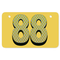 88 Smiley Face Atv License Plate | Artistshot