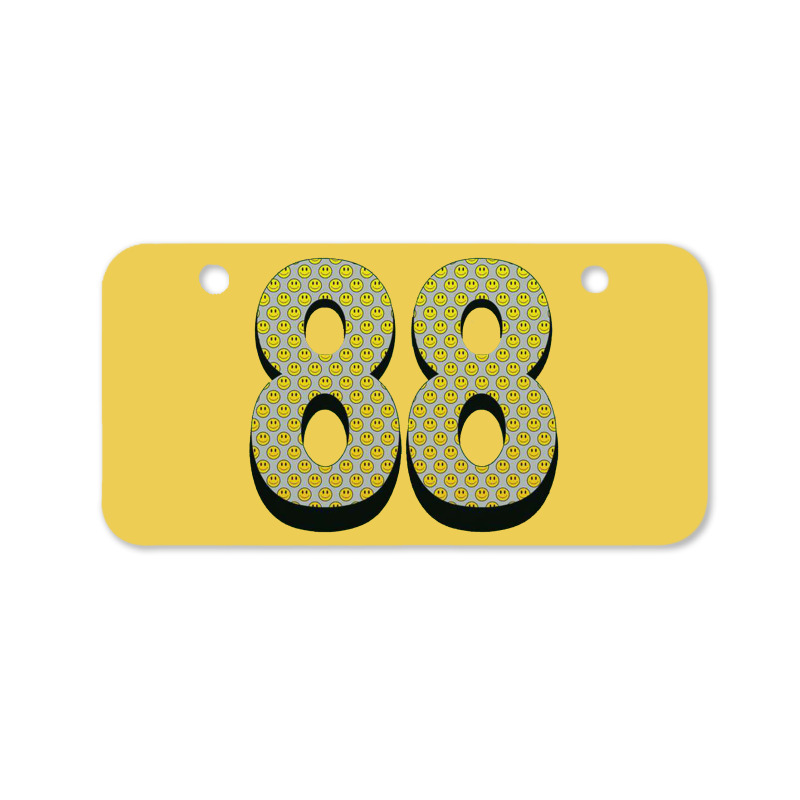 88 Smiley Face Bicycle License Plate | Artistshot