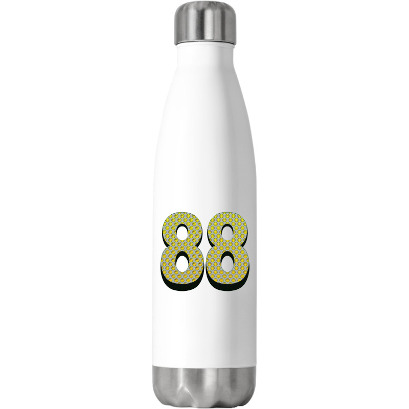 88 Smiley Face Stainless Steel Water Bottle | Artistshot