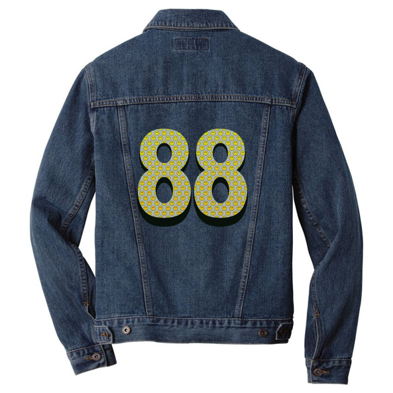 88 Smiley Face Men Denim Jacket | Artistshot