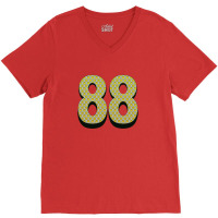 88 Smiley Face V-neck Tee | Artistshot