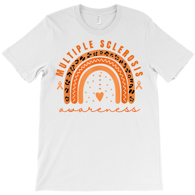 Multiple Sclerosis Awareness Orange Rainbow Ms Warrior Women T Shirt T-shirt | Artistshot