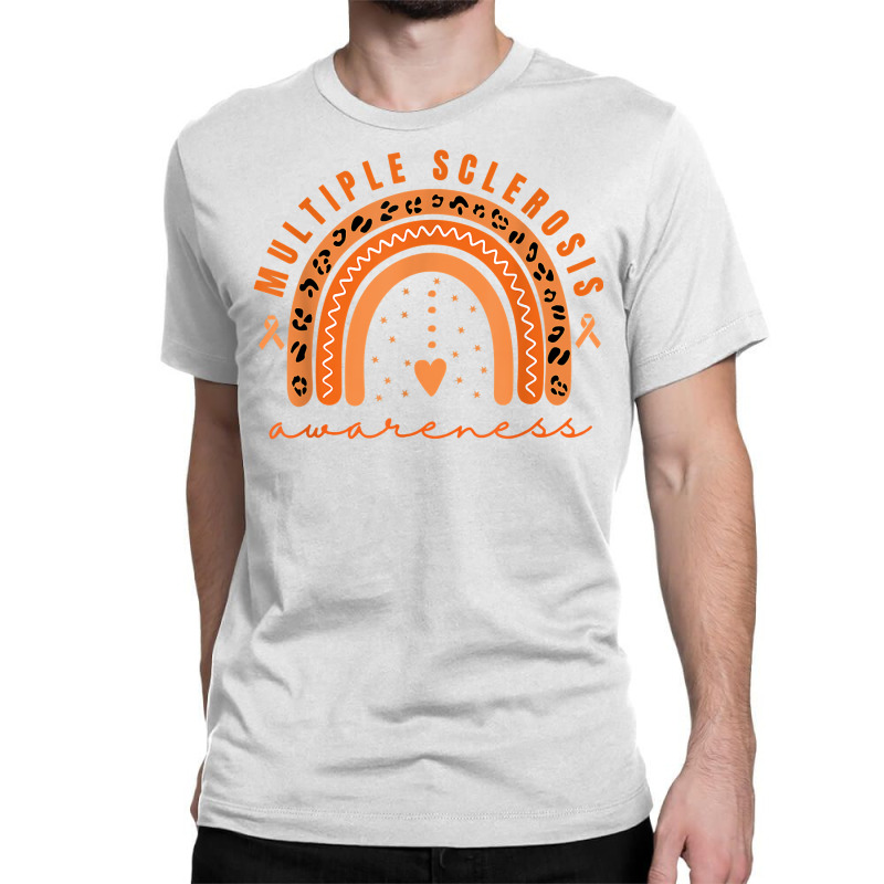 Multiple Sclerosis Awareness Orange Rainbow Ms Warrior Women T Shirt Classic T-shirt | Artistshot