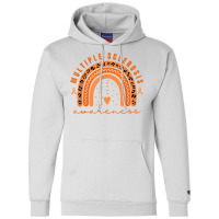 Multiple Sclerosis Awareness Orange Rainbow Ms Warrior Women T Shirt Champion Hoodie | Artistshot