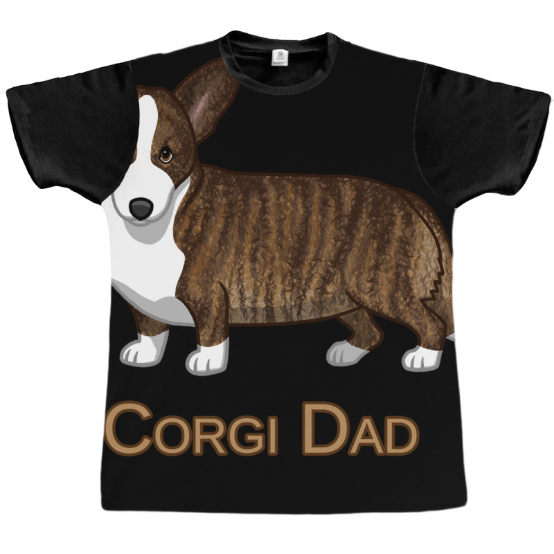 Black Tan Brindle Cardigan Welsh Corgi Dad Dog Lover Gift Long Sleeve Graphic T-shirt by wiltoban | Artistshot