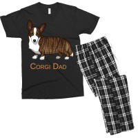 Black Tan Brindle Cardigan Welsh Corgi Dad Dog Lover Gift Long Sleeve Men's T-shirt Pajama Set | Artistshot