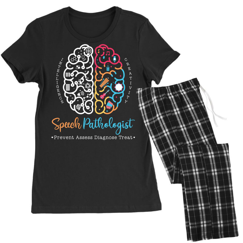 Brain Of A Speech Pathologist Speech Language Therapy Pullover Hoodie Women's Pajamas Set by wiltoban | Artistshot