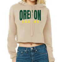 Oregon Eugene Greenyellow Basic Eugene Oregon Minimal Style T Shirt Cropped Hoodie | Artistshot