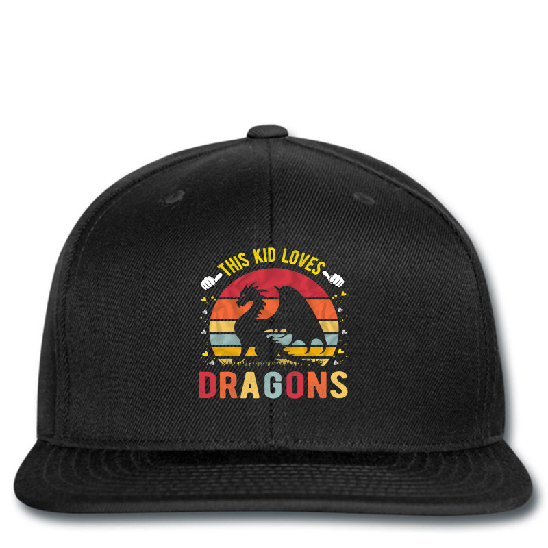 This Kid Loves Dragons Boys And Girls Dragon Gift Printed hat by AURRADILLARD | Artistshot