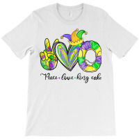 Peace Love King Cake Mardi Gras Tshirt Men Women Kids T Shirt T-shirt | Artistshot