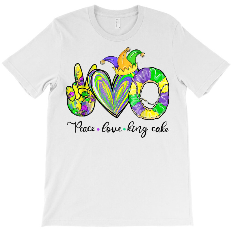 Peace Love King Cake Mardi Gras Tshirt Men Women Kids T Shirt T-shirt | Artistshot