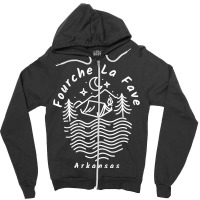 Fourche La Fave River Arkansas T Shirt Zipper Hoodie | Artistshot