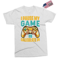 Pi Day Gamer I Pause My Game To Calculate Pi Gaming 3.14 Pi T Shirt Exclusive T-shirt | Artistshot