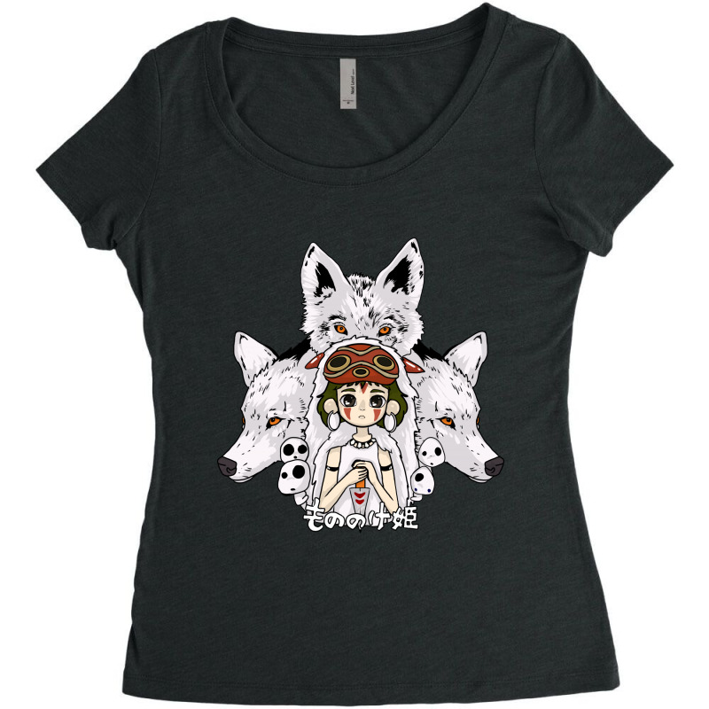 Princess Mononoke Women's Triblend Scoop T-shirt by GrisViSa | Artistshot