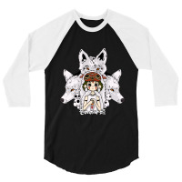 Princess Mononoke 3/4 Sleeve Shirt | Artistshot