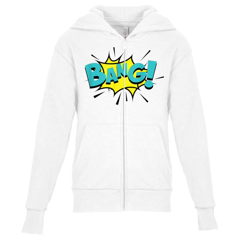 Cartoon Bang T Shirt Youth Zipper Hoodie | Artistshot